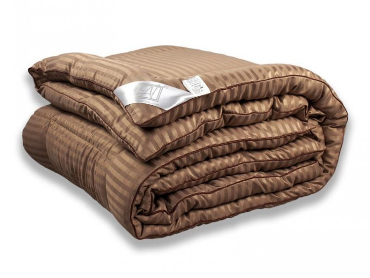 Одеяло стеганое АЛЬВИТЕК SILKY DREAM ОМСВ-20 шоколадное 172x205 всесезонное