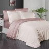 Постельное белье из сатина де люкс KARVEN N045 SERENITY IVORY-PUDRA 50х70 (2шт), 70х70 (2шт) семейное