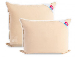 Подушка пуховая в батисте Легкие Сны ГАРМОНИЯ кремовая 50х68 упругая