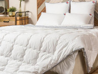 Одеяло из искусственного лебяжьего пуха в тике Легкие Сны АДЭЛЬ 200х220 теплое