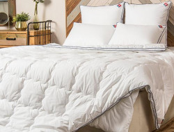 Одеяло из искусственного лебяжьего пуха в тике Легкие Сны АДЭЛЬ 200х220 теплое