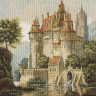 Набор для вышивания PANNA Золотая коллекция ZU-1280 ЗАМОК В ГОРАХ 27,5х36,5
