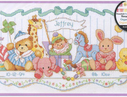 Набор для вышивания DIMENSIONS 03729 Полка с игрушками 23x41 см