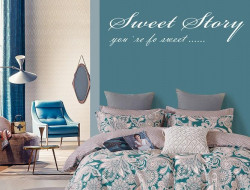 Постельное белье двухстороннее из твила TANGO TPIG-1731 50х70 (2шт), 70х70 (2шт) евро