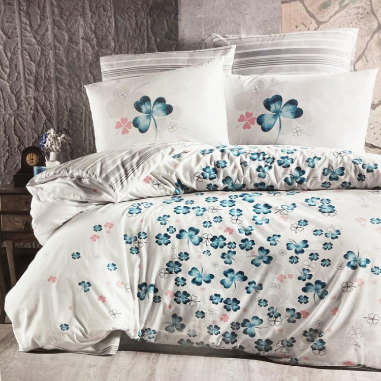 Постельное белье из ранфорса KARVEN N023 CHANCE TURQUOISE 50х70 (2шт), 70х70 (2шт) евро