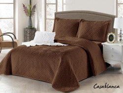 Покрывало с наволочками тонкое велюровое TANGO CASABLANCA CAS-20 230х250