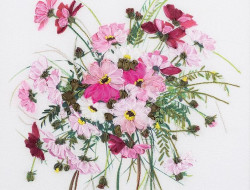 Набор для вышивания PANNA Живая картина JK-2002 ДЫХАНИЕ НЕЖНОСТИ 19х19