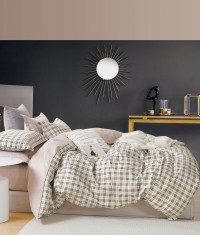 Постельное белье из твил-сатина TANGO классика в клетку 50х70 (2шт) 2-спальное