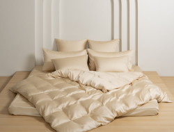 Постельное белье с простыней на резинке 160х200 GERMAN GRASS VANILLA BRILLIANT GRASS 50х70 (2шт) евро