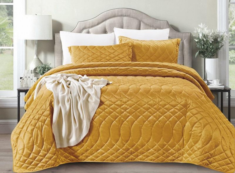 Покрывало с наволочками тонкое велюровое TANGO ROXETTE ROX-13 240х260