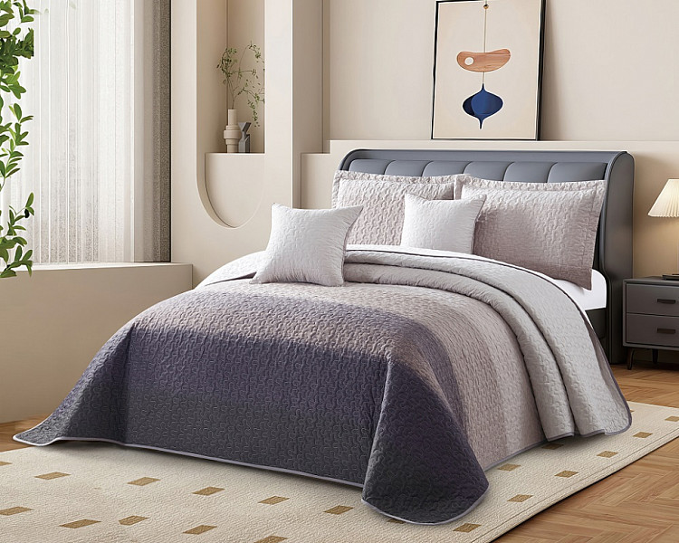 Покрывало с наволочками тонкое из полисатина TANGO LAFAYETTE кельви 220х240