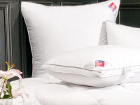 Подушка пуховая в сатине Легкие Сны ЛОРЕТТА 50х68х4 мягкая