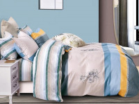 Постельное белье двухстороннее из твил-сатина SAILID BP-154-3 евро