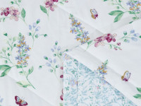 Постельное белье с летним одеялом из сатина ASABELLA 1617-OSPS 50х70 (2шт) 1,5-спальное