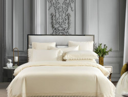 Постельное белье из египетского хлопка с кружевом ASABELLA 1889-4 50х70 (2шт) евро