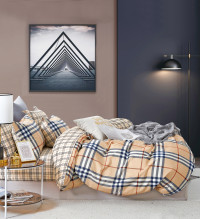 Постельное белье из твил-сатина TANGO барбарис 50х70 (1шт), 70х70 (1шт) 1,5-спальное