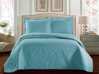 Покрывало тонкое из микрофибры TANGO TRM MARRAKECH голубое 215х240