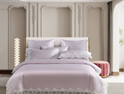 Постельное белье из египетского хлопка с кружевом ASABELLA 1890-4 50х70 (2шт) евро