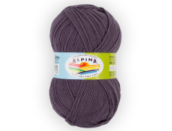 Пряжа ALPINA VERA №46 темно-серо-фиолетовая 55% акрил, 45% хлопок 5 шт х 100 гр, 280 м +/- 15 м