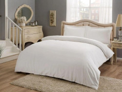 Постельное белье из сатина TAC SATEN COLOR DREAMS белое евро