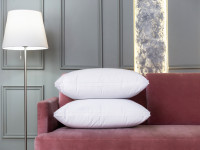 Подушка трехкамерная с бортиком GERMAN GRASS 3D WHITE FAMILIE DOWN упругая 50х68