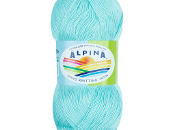 Пряжа ALPINA VIVEN №21 светло-бирюзовая 100% бамбук 10 шт х 50 гр, 405 м +/- 15 м