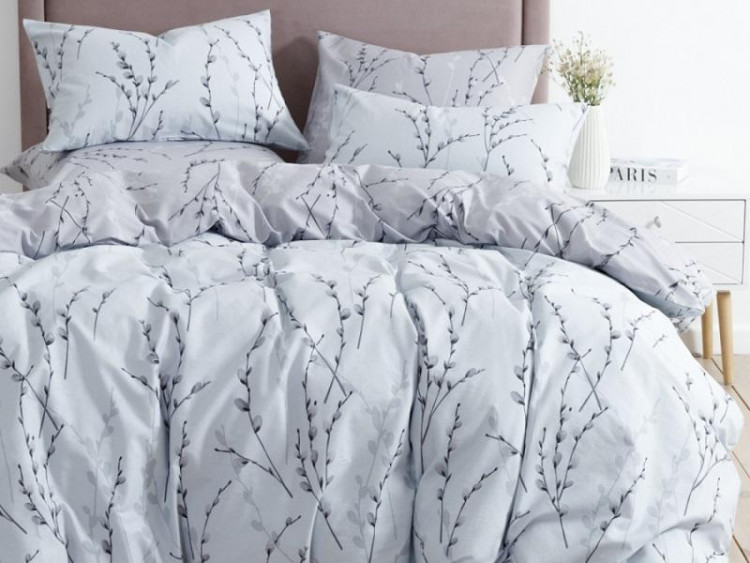 Постельное белье двухстороннее из твил-сатина SAILID BP-174-4 семейное