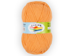 Пряжа ALPINA VERA №39 светло-оранжевая 55% акрил, 45% хлопок 5 шт х 100 гр, 280 м +/- 15 м