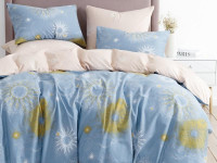 Постельное белье двухстороннее из твил-сатина SAILID BP-175-4 семейное
