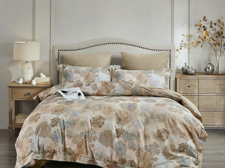 Постельное белье из фланели-люкс ASABELLAЗолотая осень 50х70 (2шт) и 70х70 (2шт) евро