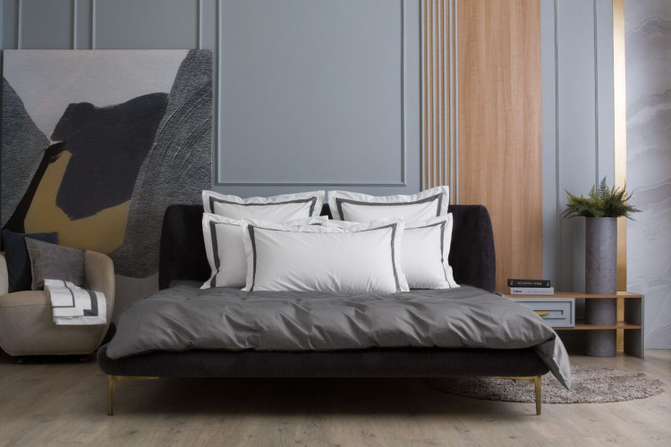 Комплект наволочек из египетского хлопка GERMAN GRASS с широкой отделкой Alpine Graphite Allure Grass 50х90 (2шт)