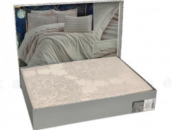 Постельное белье из бамбука KARVEN N065 TIARA бежевое 50х70 (4шт) евро