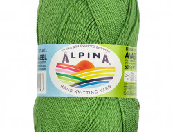 Пряжа ALPINA ANABEL №162 травяная 100% мерсеризованный хлопок 10 шт х 50 гр, 120 м +/- 6 м