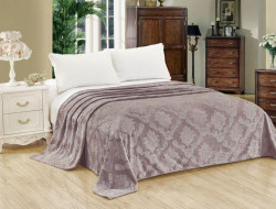 Плед однотонный из микрофибры с тиснением АЛЬВИТЕК ВЕНЕЦИЯ 096-pv 180х200