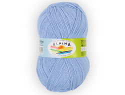 Пряжа ALPINA VERA №49 бледно-голубая 55% акрил, 45% хлопок 5 шт х 100 гр, 280 м +/- 15 м
