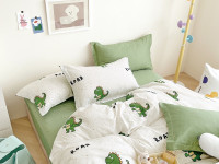 Постельное белье из твил-сатина TANGO динозаврики 70х70 (2шт) 1,5-спальное